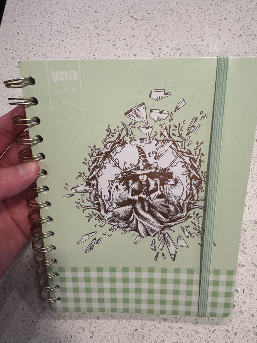 Wicked Katie Kime Journal 6x8 200 Pages & Sticker Page Green Elphaba - New